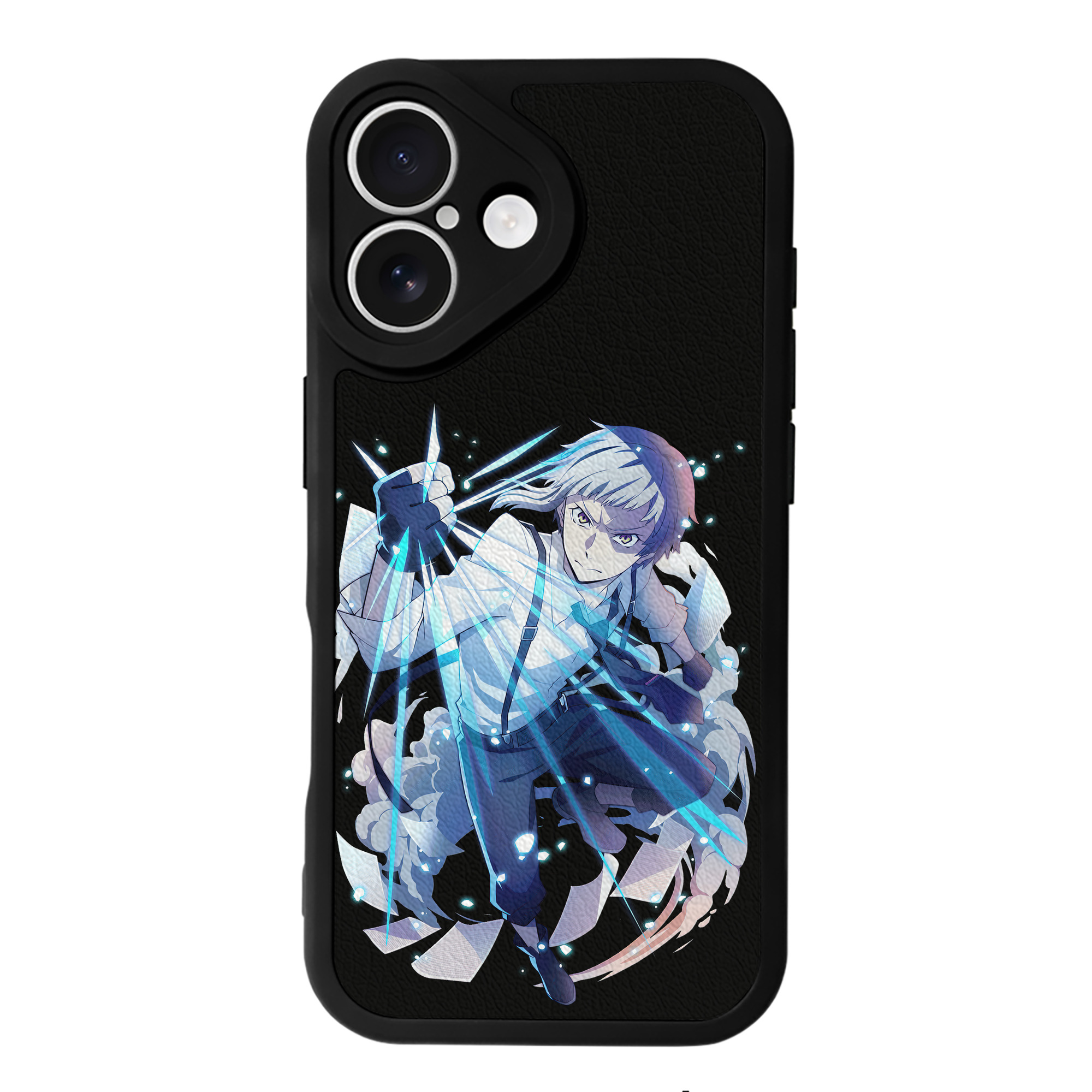 （画像用） 文豪ストレイドッグス Bungo Stray Dogs 【iPhone 16シリーズ対応】シリコンスマホケース（レザー調） 材質：シリコン
